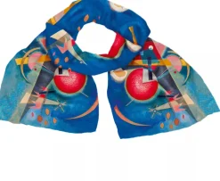 Seidenschal »Im Blau«, nach Wassily Kandinsky