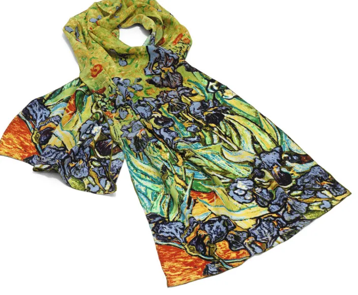 Seidenschal »Iris« nach Vincent van Gogh