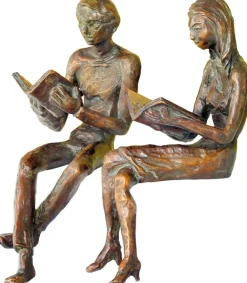 Stauch, Birgit: Skulpturenpaar »Buchleser & Buchleserin«