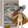 »Superheldmaus« in Streichholzschachtel