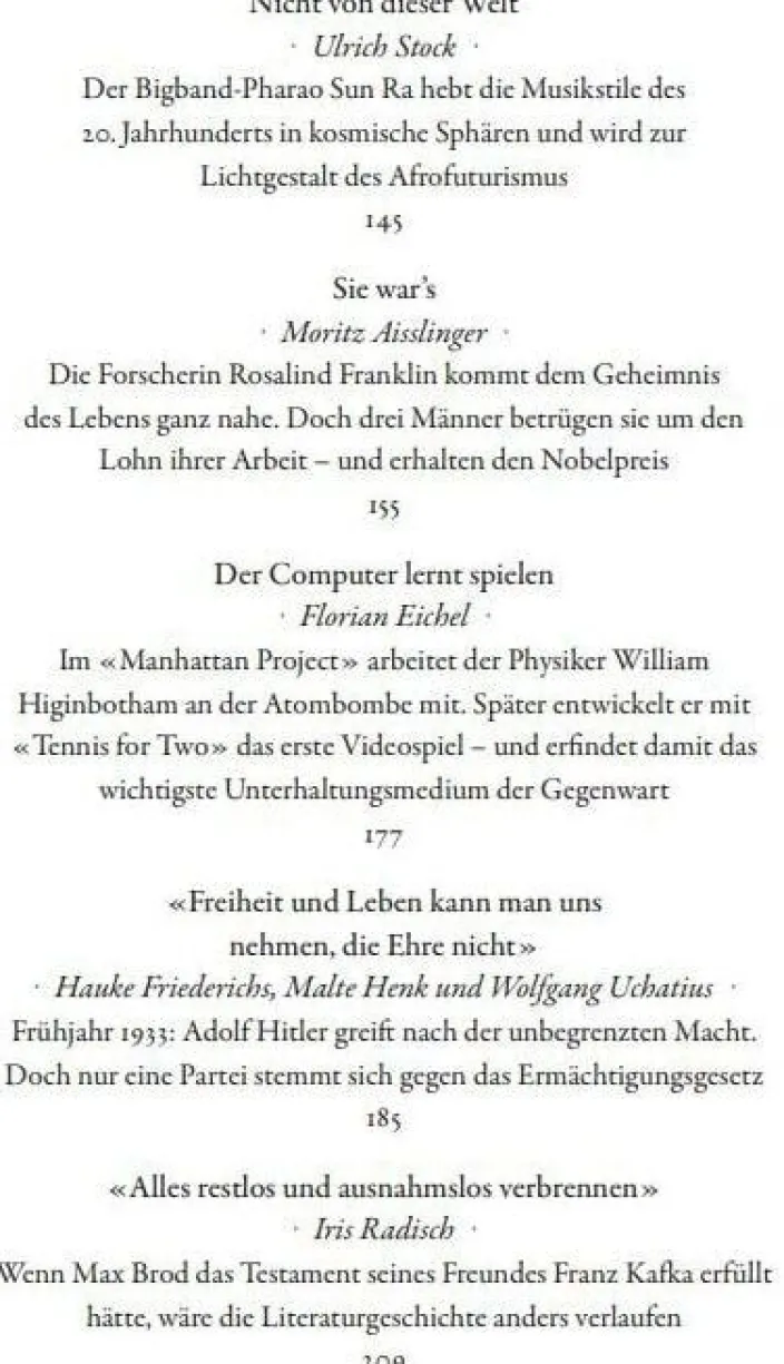 »Und plötzlich ist die Welt eine andere«: Sternstunden der Menschheit