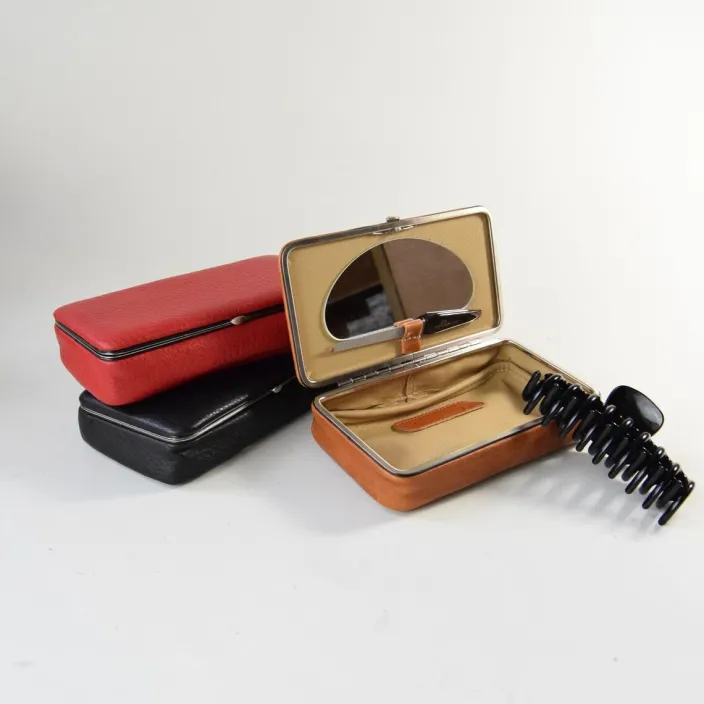 Utensilienbox aus Leder