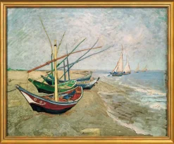 van Gogh, Vincent :»Fischerboote am Strand von Les Saintes-Marie-de-la-Mer«
