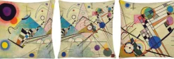 Wassily Kandinsky: 3 Kissenhüllen »Komposition VIII A-C« im Set