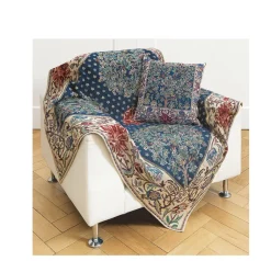 Wohnplaid und Kissenhülle »Tree of Life« im Set - nach William Morris