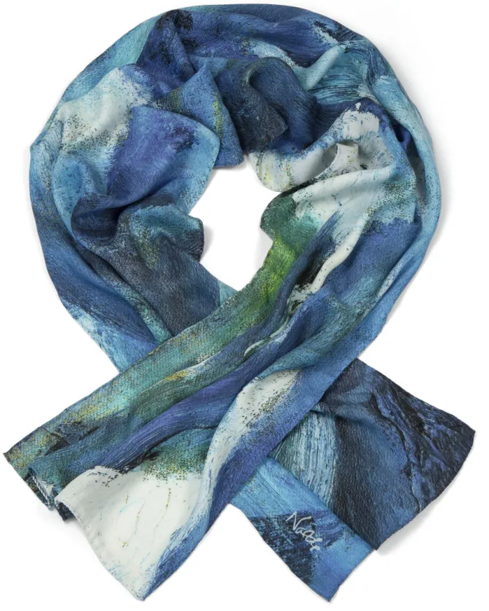 Wollschal »Hohe Sturzwelle« nach Emil Nolde