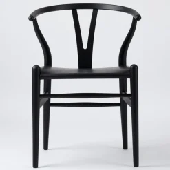 ZEIT Sonderedition »CH24«, Wishbone Chair aus Buche und Leder