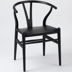 ZEIT Sonderedition »CH24«, Wishbone Chair aus Buche und Leder