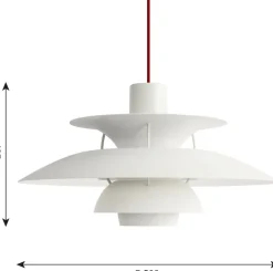 ZEIT-Sonderedition Pendelleuchte »PH5 Monochrome« in Weiß und Rot