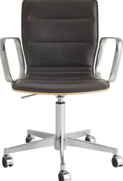 ZEIT-Sonderedition Schreibtischstuhl »Butterfly High« aus Leder und Eiche