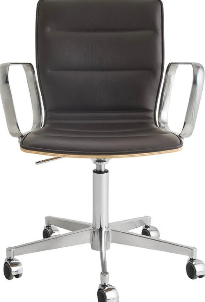 ZEIT-Sonderedition Schreibtischstuhl »Butterfly High« aus Leder und Eiche