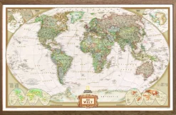 ZEIT-Sonderedition Weltkarte »National Geographic antik«